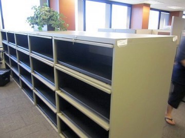 Used Steelcase 4 Drawer Flip Front Lateral File Cabinet