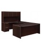 Fairplex Collection: Bowfront U-Shape Desk with Hutch