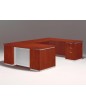 Pimlico Laminate Collection: U-Shape Desk with BBF (Cognac Cherry)