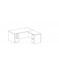 Amber Collection: Rectangular L-Shape Desk