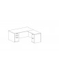 Amber Collection: Rectangular L-Shape Desk