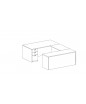Amber Collection: Rectangular U-Shape Desk
