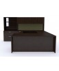 Amber Collection: U-Shape Desk (Black Cherry)