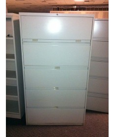 Used Steelcase 5 Drawer Lateral File Cabinet 42 Inch Width